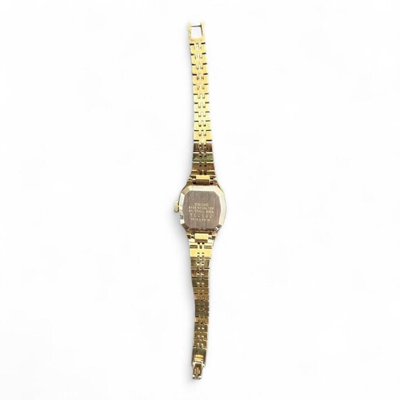 Seiko 7025 600 Womens Gold Tone Vintage Dress Watch | Octagon Face - Picture 3 of 4
